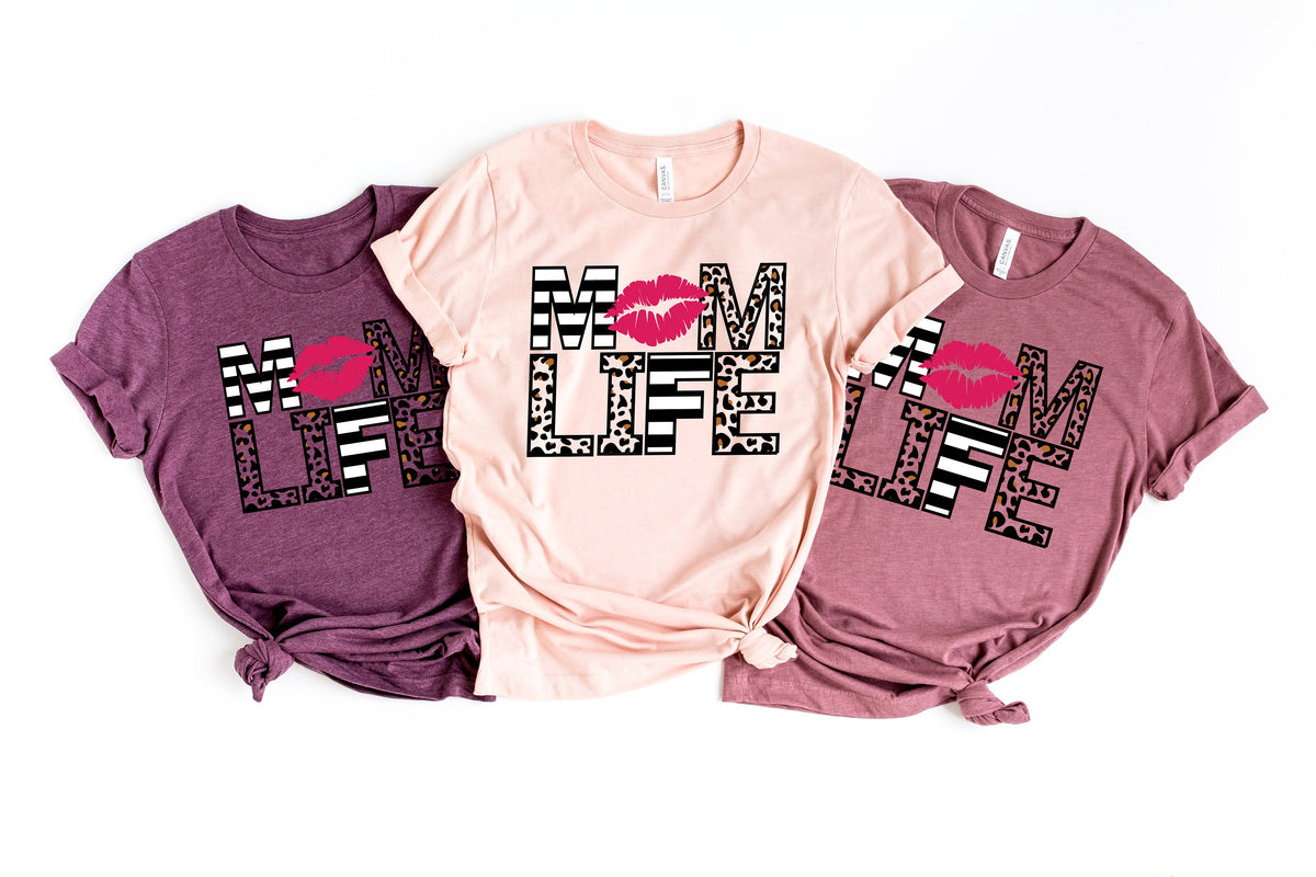 Mom Life Leopard Shirt Mom Shirt Gift for Mom Gift for Her Mothers Day Mom Life Tshirt Mom to be Shirt Mom Life Tshirt Mother Life Graphic Tee – Soft Feel · Top Pick For Any Outfit