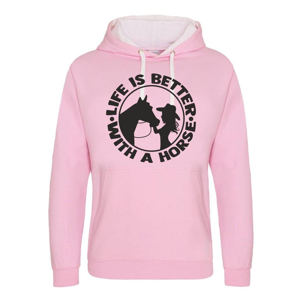 Horse Riding Hoodie Life Is Better With A Horse Equestrian Hoody Horse Jumping Hoodie Pony Farm Hoodie – Bold Style · Great Gift For Fans