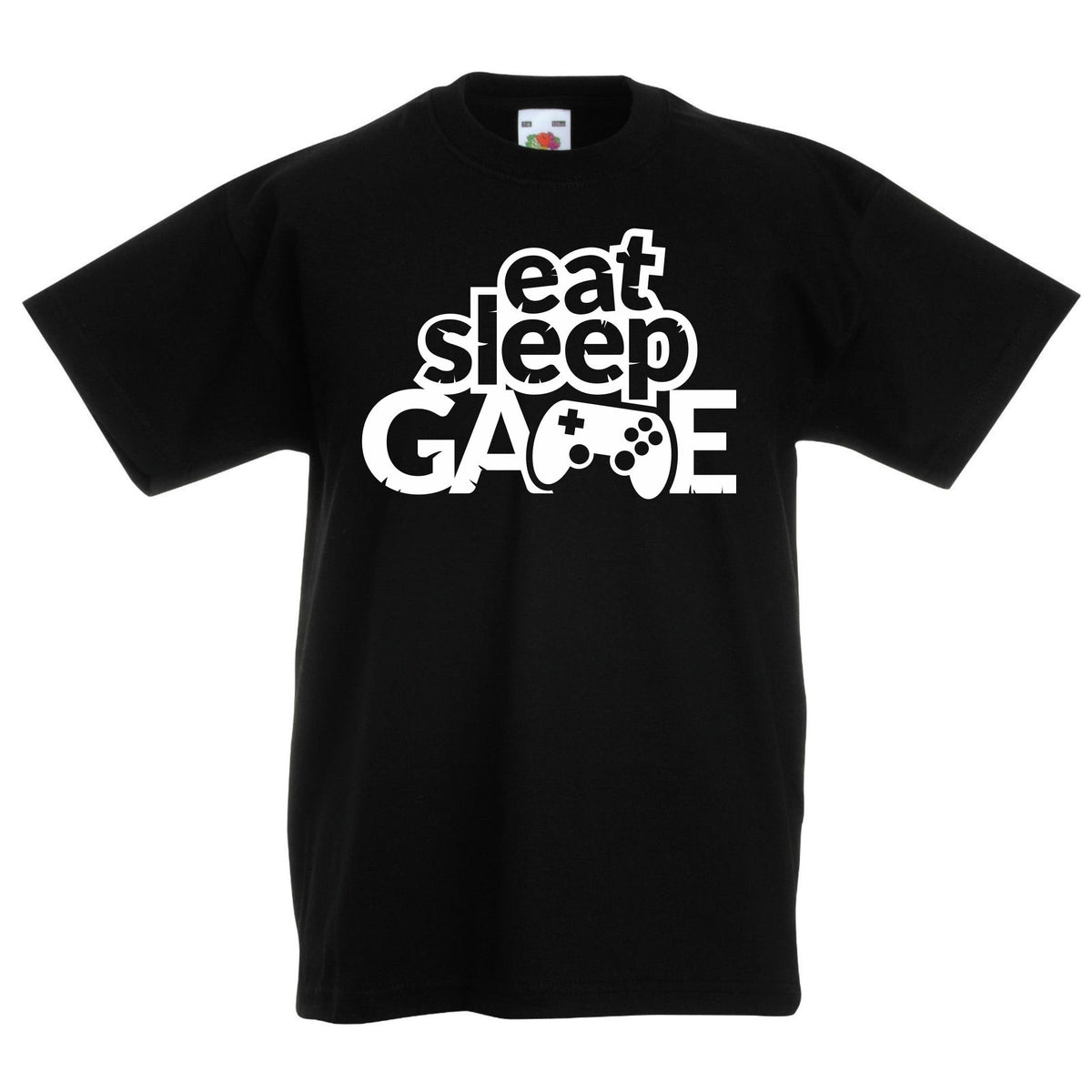 Gaming TShirt for Boys Kids Girls Youths Computer Gamer Cotton Tee Gamers Eat Sleep Game Top Graphic Tee – Warm & Stylish · Perfect For Daily Wear