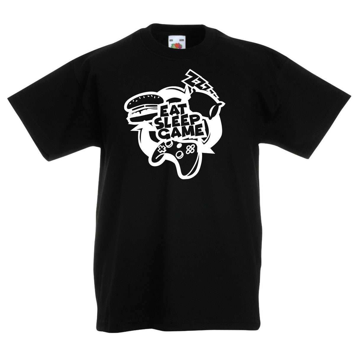 Gaming TShirt for Boys Kids Girls Youths Computer Gamer Cotton Tee Gamers Eat Sleep Game Graphic Tee – Feel-Good Design · Perfect For Daily Wear