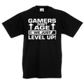 Gaming TShirt for Boys Kids Girls Youths Computer Gamer Cotton Tee Gamers Dont Age We Just Level Up Graphic Tee – Warm & Stylish · Perfect For Daily Wear