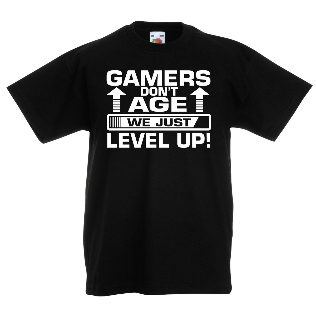 Gaming TShirt for Boys Kids Girls Youths Computer Gamer Cotton Tee Gamers Dont Age We Just Level Up Graphic Tee – Warm & Stylish · Perfect For Daily Wear
