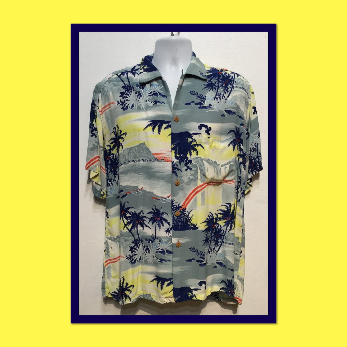 HS242 Vintage 1940s50s rayon Hawaiian shirt by Paradise Hawaii Size Xlarge Graphic Tee – Bold Style · Trending Graphic Apparel