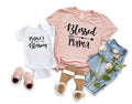 Mommy and Me Shirts Mama39s Blessing Blessed Mama Shirt Baby Shower Gift Mommy and me matching shirts Mother Son Shirts Mother Daughter Graphic Tee – Cozy Vibes · Perfect For Daily Wear