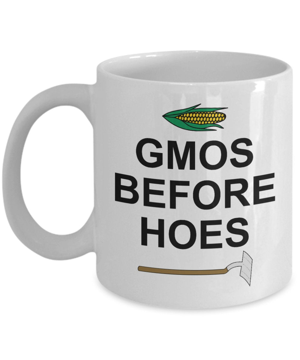 Farming Coffee Mug Farmer Gift Farmer Present Agronomy Mug Agronomist Gift Agriculture Gift GMOS Before Hoes Graphic Tee – Cozy Vibes · Perfect For Daily Wear