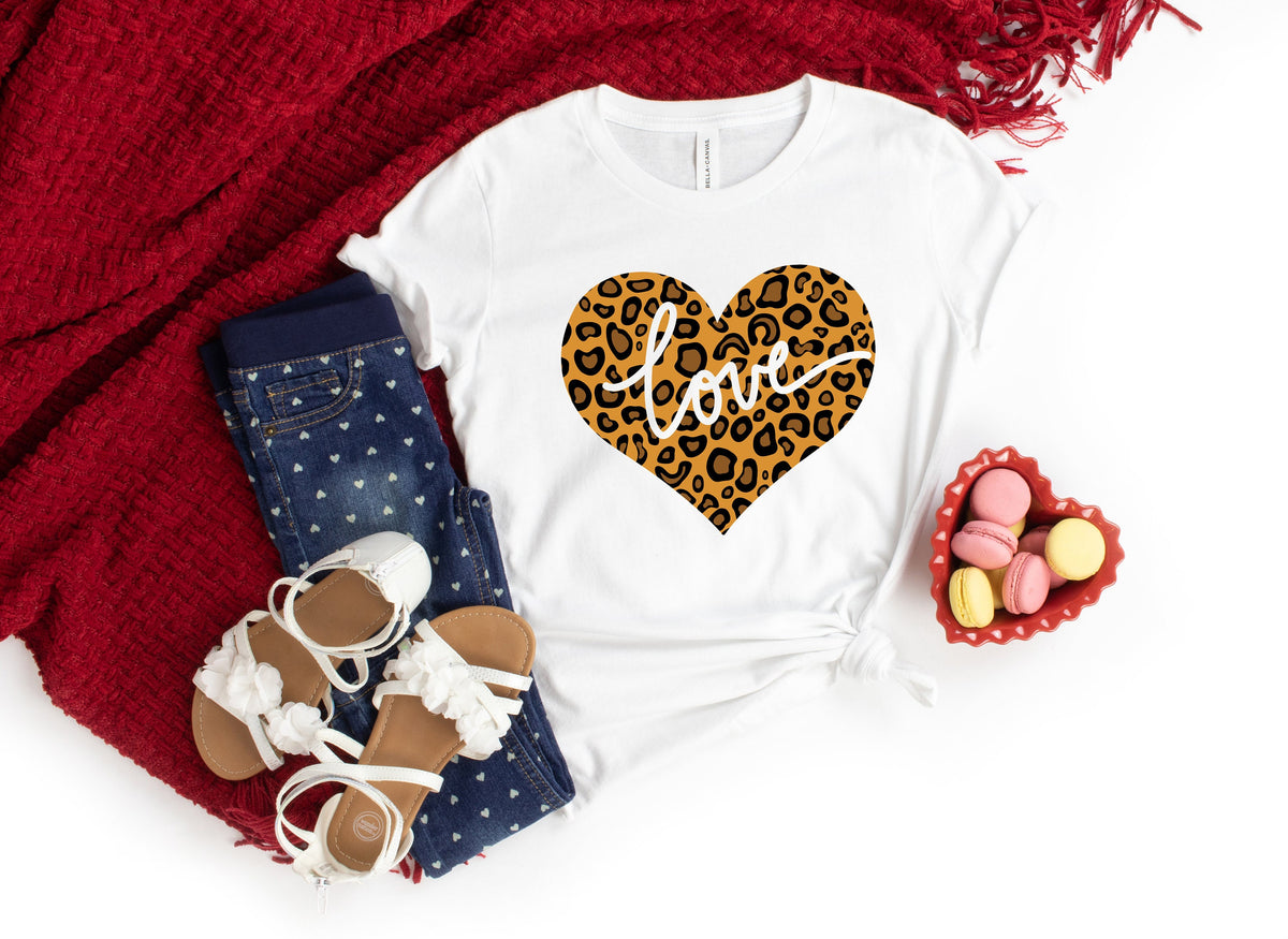 Valentines Day ShirtLeopard heart ShirtValentines Day Shirts For Women Heart Shirt Cute Valentine Shirt Cute valentine teeLove Shirt Graphic Tee – Feel-Good Design · Perfect For Daily Wear