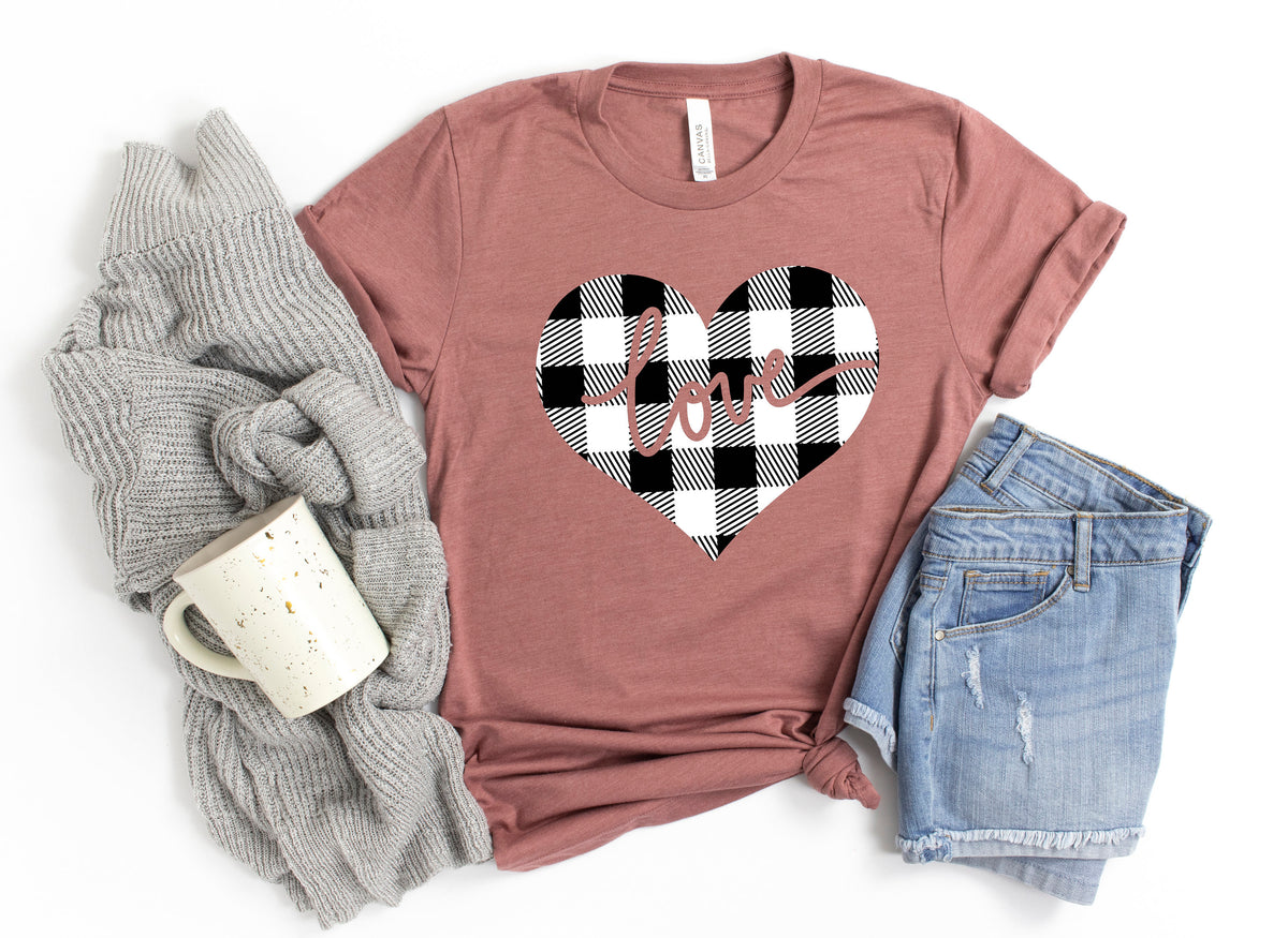 Valentines Day ShirtPlaid Heart ShirtValentines Day Shirts For Women Heart Shirt Cute Valentine Shirt Cute valentine teeLove Shirt Graphic Tee – Feel-Good Design · Must-Have Style