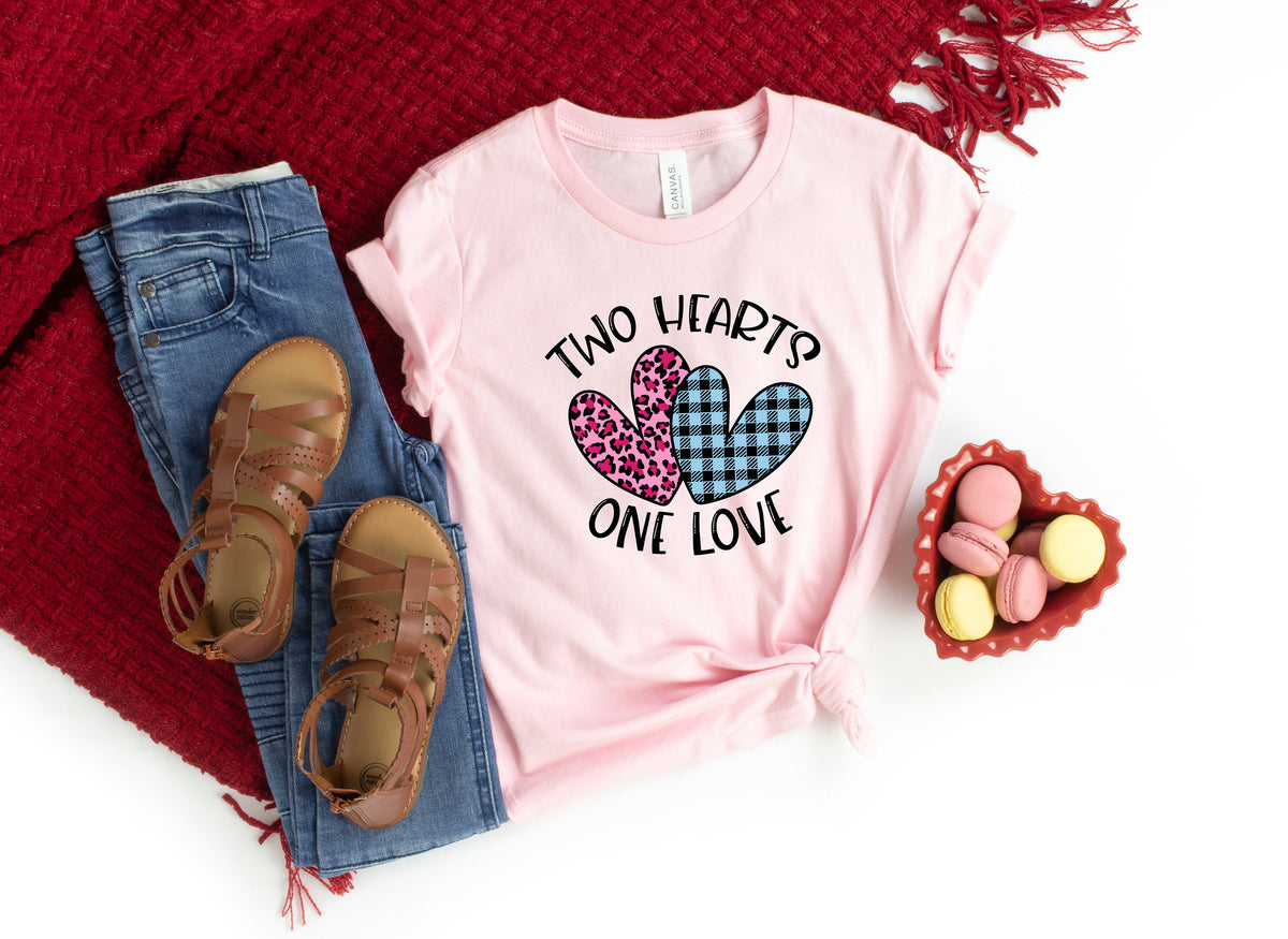Two hearts one Love ShirtBuffalo Plaid Valentines Day Shirts For WomanHeart ShirtCute Valentine ShirtValentines Day GiftValentines Graphic Tee – Cozy Vibes · Top Pick For Any Outfit