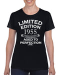 Womens 70 th Birthday T Shirt Top Shirt Retirement Gifts Sixty Six Limited Edition Year 1955 Aged To Perfection 70th Birthday Gift For Her Graphic Tee – Soft Feel · Must-Have Style