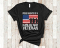 Proud Daughter of a Korean War Veteran Family Shirt for Father Daughter Matching Memorial Day or Veterans Day Tshirt Graphic Tee – Premium Graphic · Must-Have Style