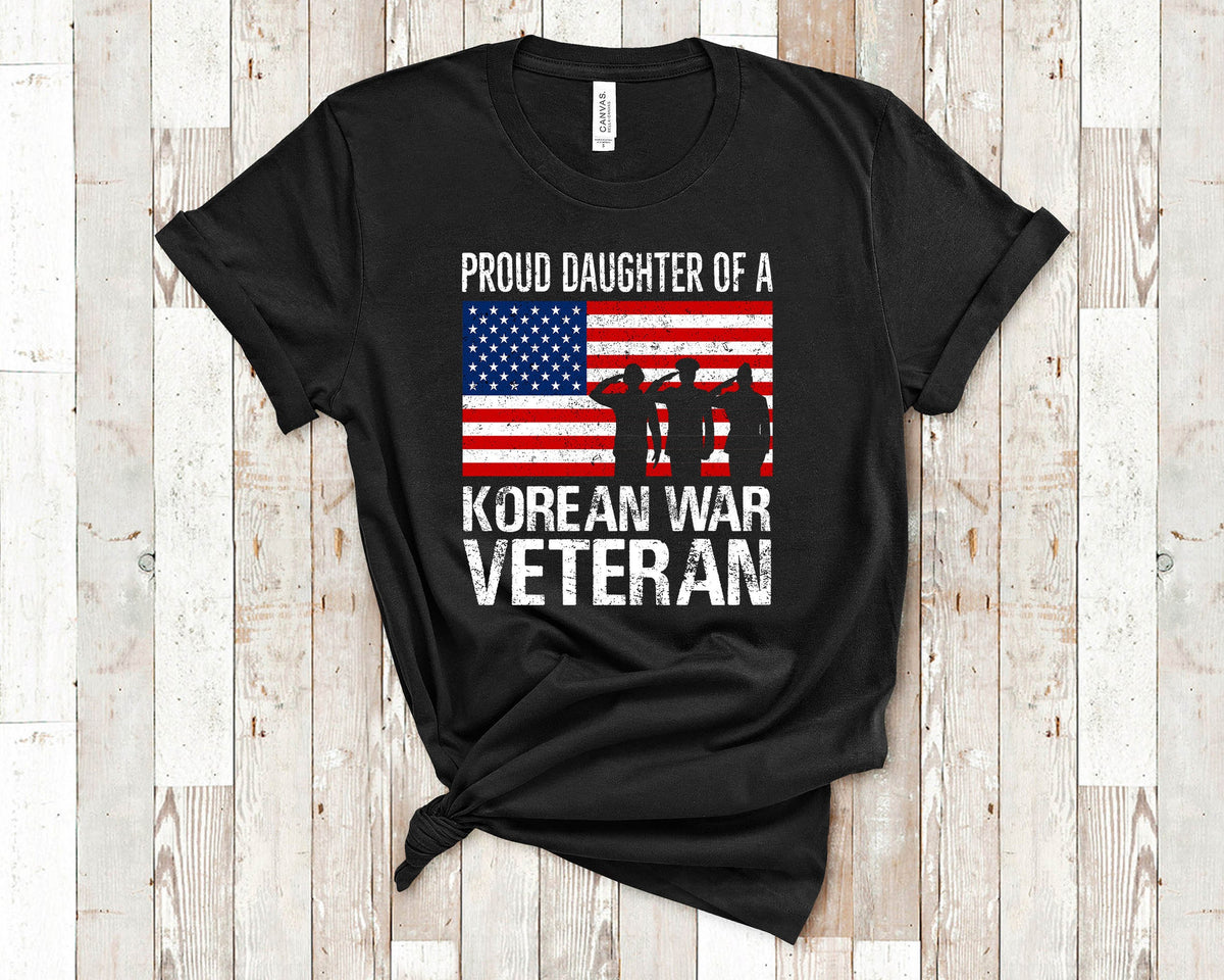 Proud Daughter of a Korean War Veteran Family Shirt for Father Daughter Matching Memorial Day or Veterans Day Tshirt Graphic Tee – Premium Graphic · Must-Have Style