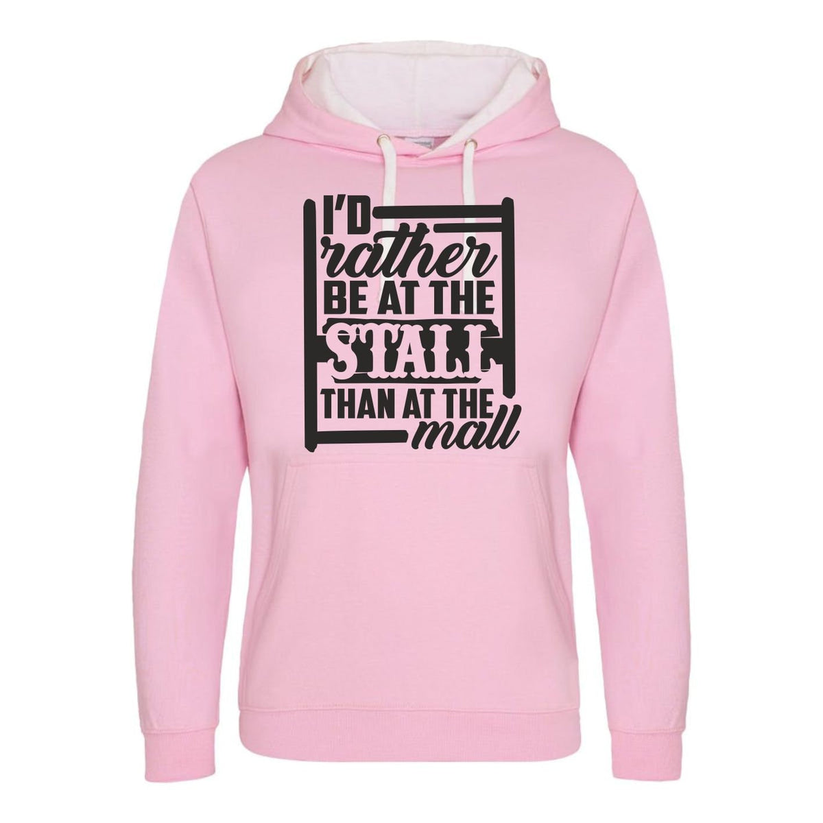 Horse Riding Hoodie Id Rather Be At The Stall Than The Mall Equestrian Hoody Horse Jumping Hoodie Pony Farm Hoodie – Feel-Good Design · Top Pick For Any Outfit
