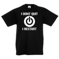 Gaming TShirt for Boys Kids Girls Youths Computer Gamer Cotton Tee Gamers I Dont Quit I Restart Graphic Tee – Cozy Vibes · Must-Have Style