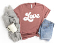Retro Love Shirt Valentine39s Day Shirt Cute Love Tee Shirt Love Graphic Tee Valentine39s Day Shirt For Women Galentine39s Day Graphic Tee – Cozy Vibes · Must-Have Style