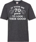 Men39s 70th Birthday Gift TShirts 1953 Funny Cotton Tee It Took 70 Years Old To Look This Good Graphic Tee – Cozy Vibes · Trending Graphic Apparel