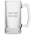 Funny Retirement Beer Glass Retiree Gift Idea Coworker Retirement Gift Retirement Party Don39t Care I39m Retired Beer Mug Graphic Tee – Easygoing Wear · Must-Have Style