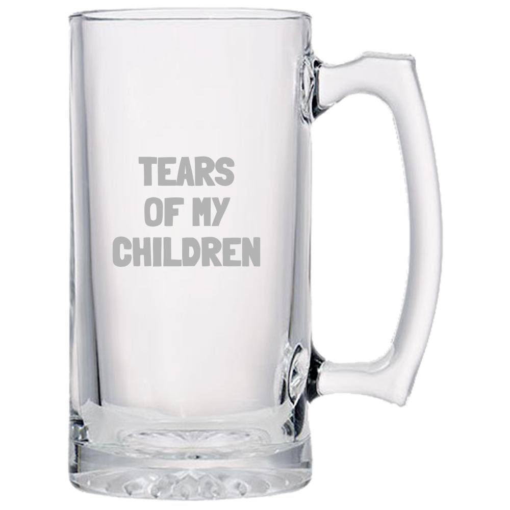 Gift for Mom or Dad Mother39s Day or Father39s Day Tears of my Children Parent Present Dad Beer Mug Graphic Tee – Soft Feel · Perfect For Daily Wear