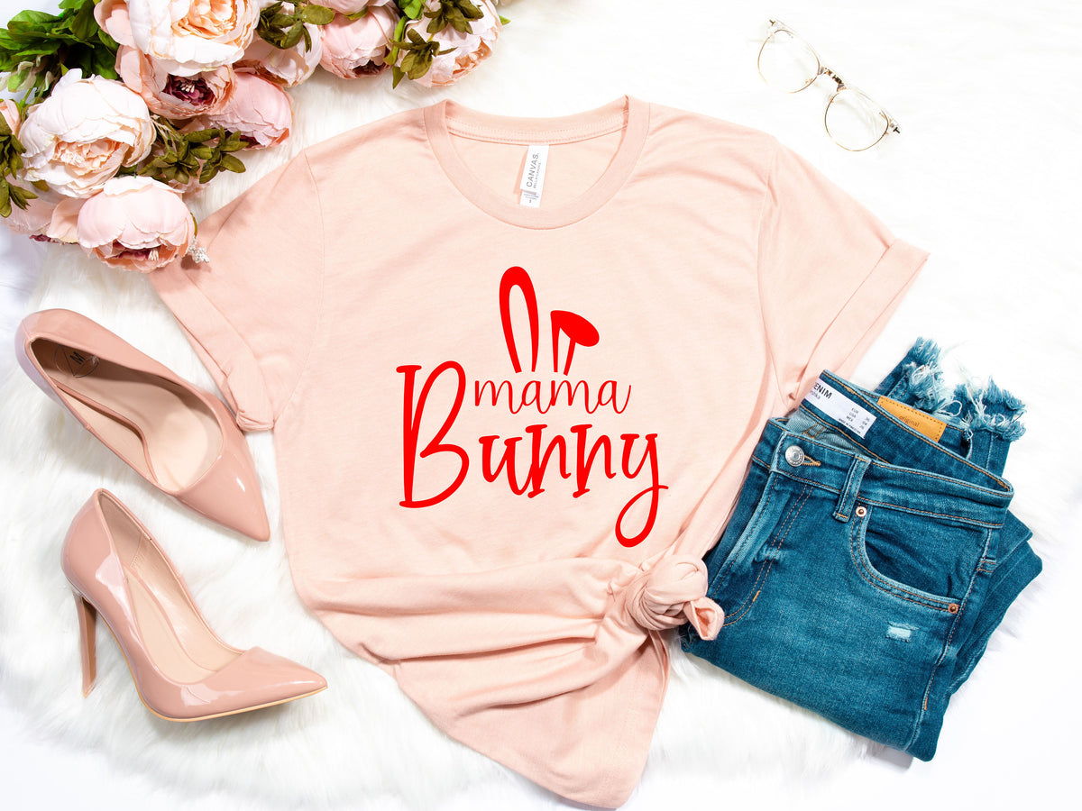 Mama Bunny Shirt Mom Shirt Mom Easter TShirt Mom Bunny Bunny Themed Birthday Party Bunny Mommy Shirt Easter Tee Easter Party Outfit Graphic Tee – Soft Feel · Top Pick For Any Outfit