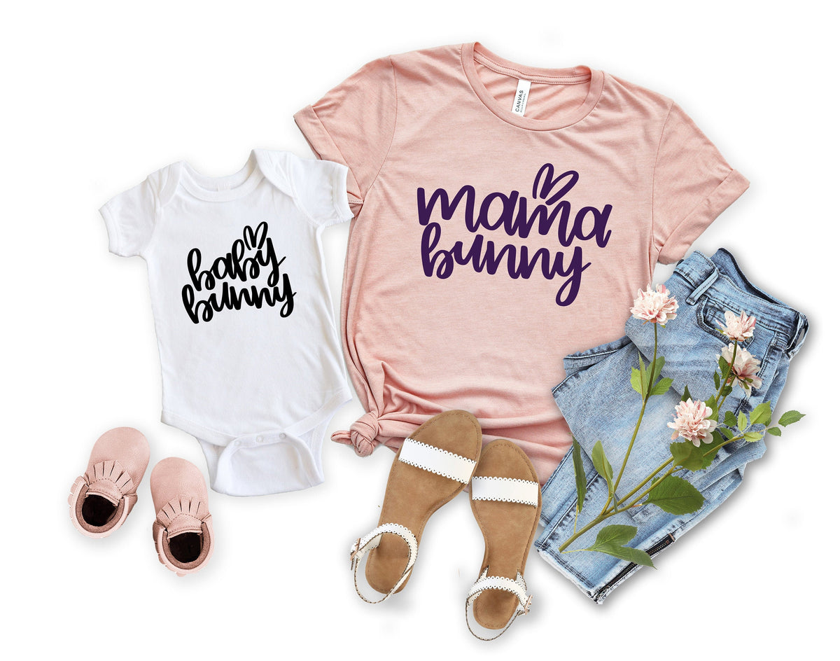 Mama Bunny Shirt Mom Shirt Mom Easter TShirt Mom BunnyBaby Mama Bunny Easter Shirt Bunny Mommy Shirt Easter Tee Easter Party Outfit Graphic Tee – Feel-Good Design · Perfect For Daily Wear
