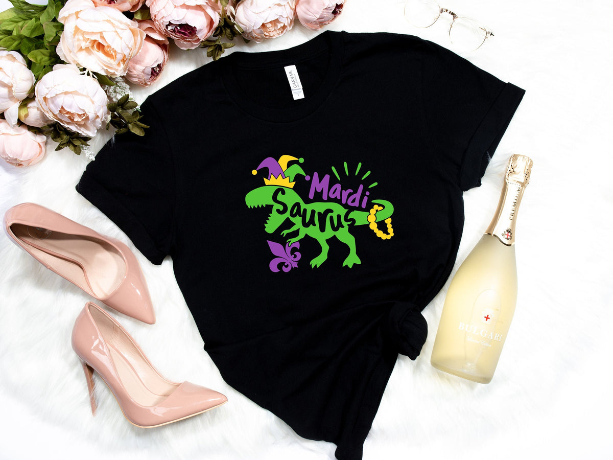 Boy Mardi Gras ShirtKids Mardi Gras ShirtFat Tuesday ShirtMardi Gras Dinosaur ShirtLouisiana ShirtNew Orleans ShirtMardi Saurus Shirt Graphic Tee – Everyday Comfort · Top Pick For Any Outfit