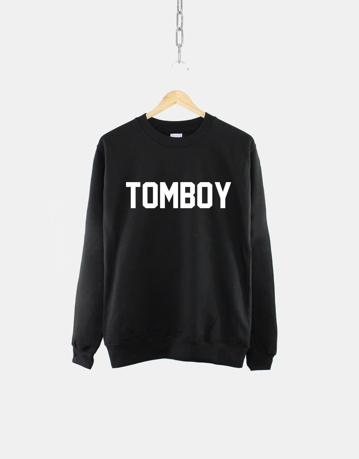 Tomboy Slogan Crew Neck Sweatshirt Tomboy Sweatshirt Lesbian Gay Pride Shirt Sweatshirt – Fan Favorite · High-Quality Print