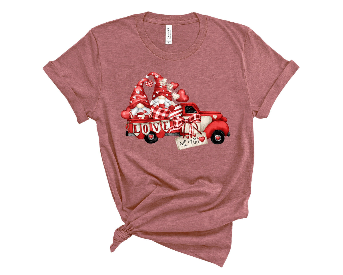 Watercolor Valentine39s Day ShirtValentines Day Shirts Red Truck Gnomes Valentine Love Valentine Retro TrucksValentines Day Gift Graphic Tee – Everyday Comfort · Must-Have Style