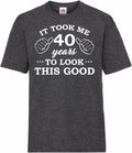 40th Birthday Gifts Mens Heather T Shirt Top Shirt 1983 Gift Present Forty It Took 40 Years To Look This Good Funny Tee Happy 40th Birthday Graphic Tee – Aesthetic Look · High-Quality Print
