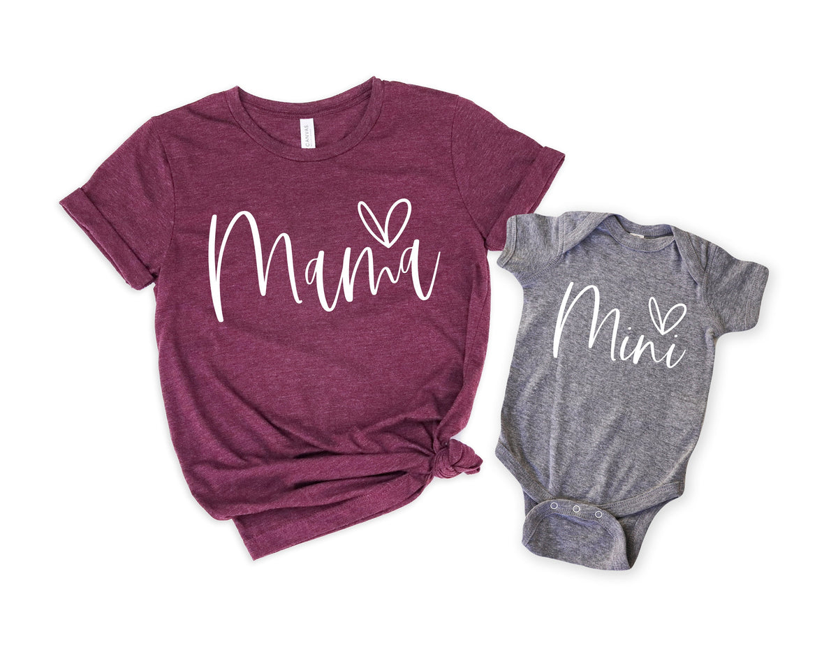 Mama Shirt Mini Shirt Blessed Mama Blessing Mini Thankful For My Mini Thankful For My Mama Mama And Mini Shirt Mama Mini Matching Tee Graphic Tee – Easygoing Wear · Trending Graphic Apparel
