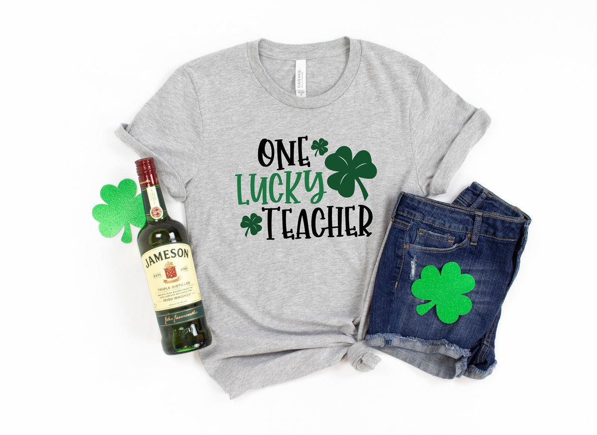 One lucky teacher ShirtShamrock ShirtSaint Patricks Day ShirtTeacher St Patricks Day shirtSaint Patricks Day Family Matching Shirt Graphic Tee – Feel-Good Design · Must-Have Style
