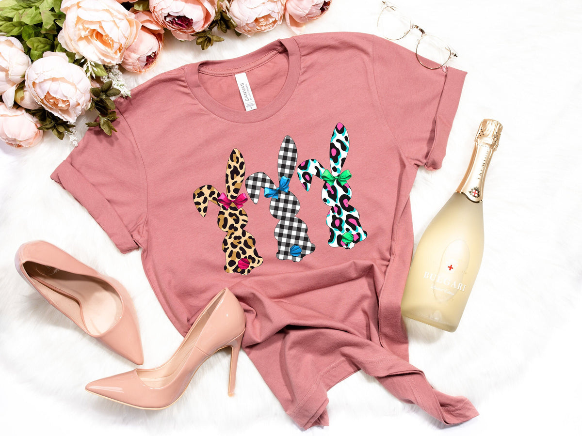 Easter Bunnies ShirtEaster Shirt For WomanSpring Easter Bunny Leopard Print ShirtEaster Family TeeEaster DayEaster Matching Shirt Graphic Tee – Fan Favorite · Trending Graphic Apparel
