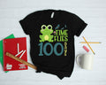 Frog 100 Days of School TShirt Kids Tee Toad Cute 100th Day of School Shirt Hoodie Sweatshirt Long Sleeve Apparel Gift Hoodie – Fan Favorite · Must-Have Style