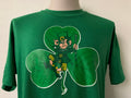 Vintage 8039s Three Leaf Clover Irish Leprechaun st Patricks day Green T Shirt Size XL Graphic Tee – Bold Style · Trending Graphic Apparel