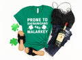 Prone to Shenanigans and Malarkey St Patricks Day Shirt Lucky Shamrock Shirt Irish Shirt Lucky Tanks Patricks Day Tanks Tank Top – Bold Style · Trending Graphic Apparel