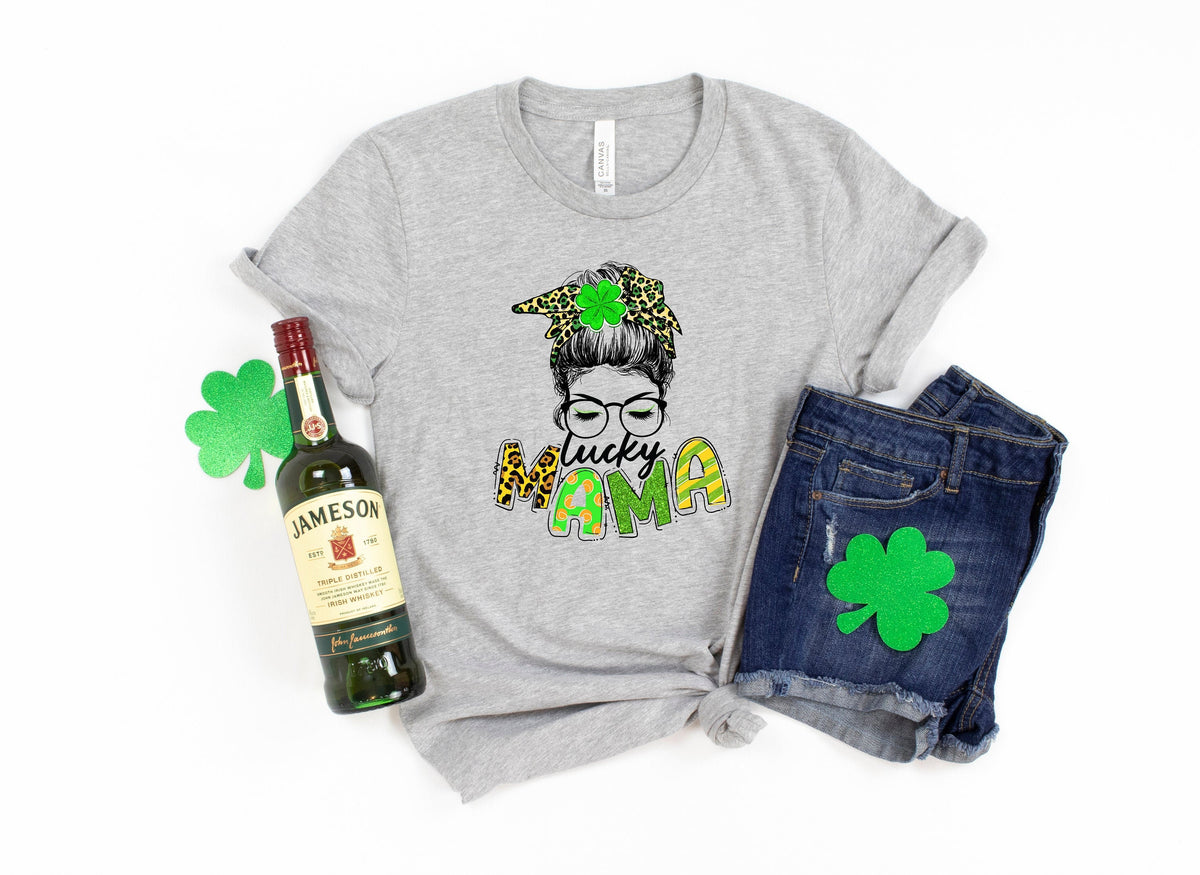 Lucky Mama ShirtShamrock ShirtSaint Patricks Day ShirtPatricks Day Mama ShirtSaint Patricks Day Family Matching ShirtLeopard Bandana Graphic Tee – Feel-Good Design · Top Pick For Any Outfit