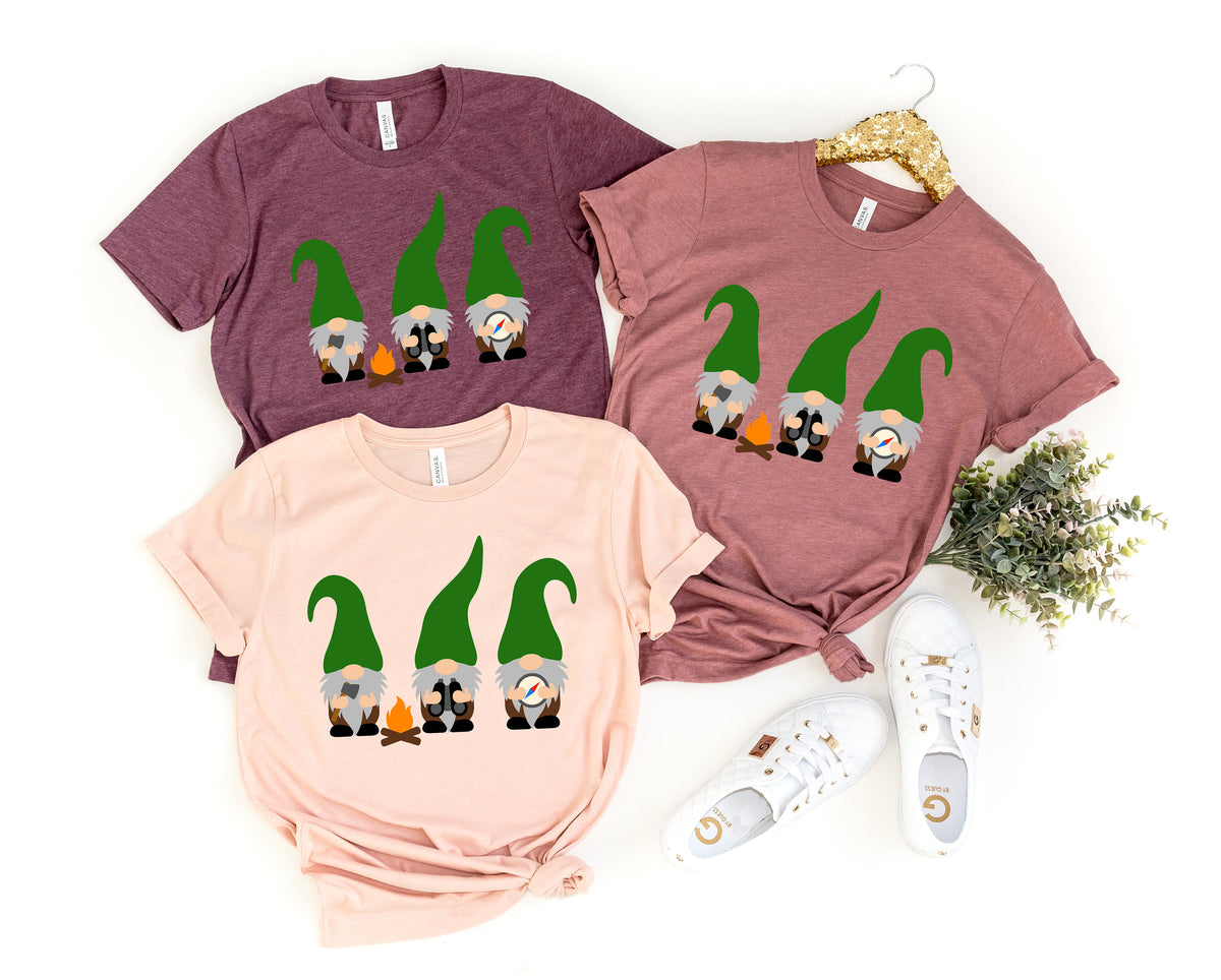Camping Gnomes ShirtCamping ShirtFunny Camping ShirtCamping GiftCamper ShirtCamp Squad T shirtMatching Friends Camping ShirtRoad Trip Graphic Tee – Everyday Comfort · Great Gift For Fans