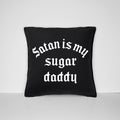 Satan Is My Sugar Daddy Throw Pillow Case Satanic Cushion Cover Goth Decor Black Pillow Cases Gothic Bedding Home Decor Graphic Tee – Everyday Comfort · Must-Have Style