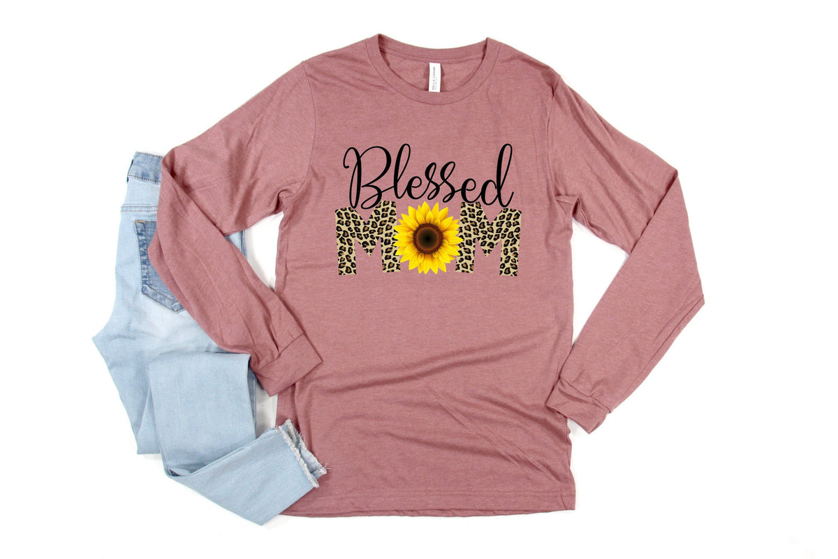 Blessed Mom ShirtsHappy Mother39s DayBest MomGift For MomGift For Mom To BeGift For HerMother39s Day ShirtTrendyLong Sleeve Shirts Graphic Tee – Cozy Vibes · Great Gift For Fans