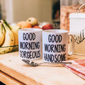 Couples Mugs Couples Mug Set Anniversary Gift Valentines Day Mugs Good Morning Handsome Gorgeous Mug Set Of 2 Graphic Tee – Aesthetic Look · Must-Have Style