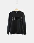 Chill Sweater Motivation Script Crew Neck Serenity Yoga Sweatshirt Jumper Sweatshirt – Aesthetic Look · Perfect For Daily Wear