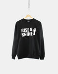 Rise And Shine Zombie Goth Clothing Crew Neck Sweatshirt Halloween Sweater Sweatshirt – Aesthetic Look · Top Pick For Any Outfit
