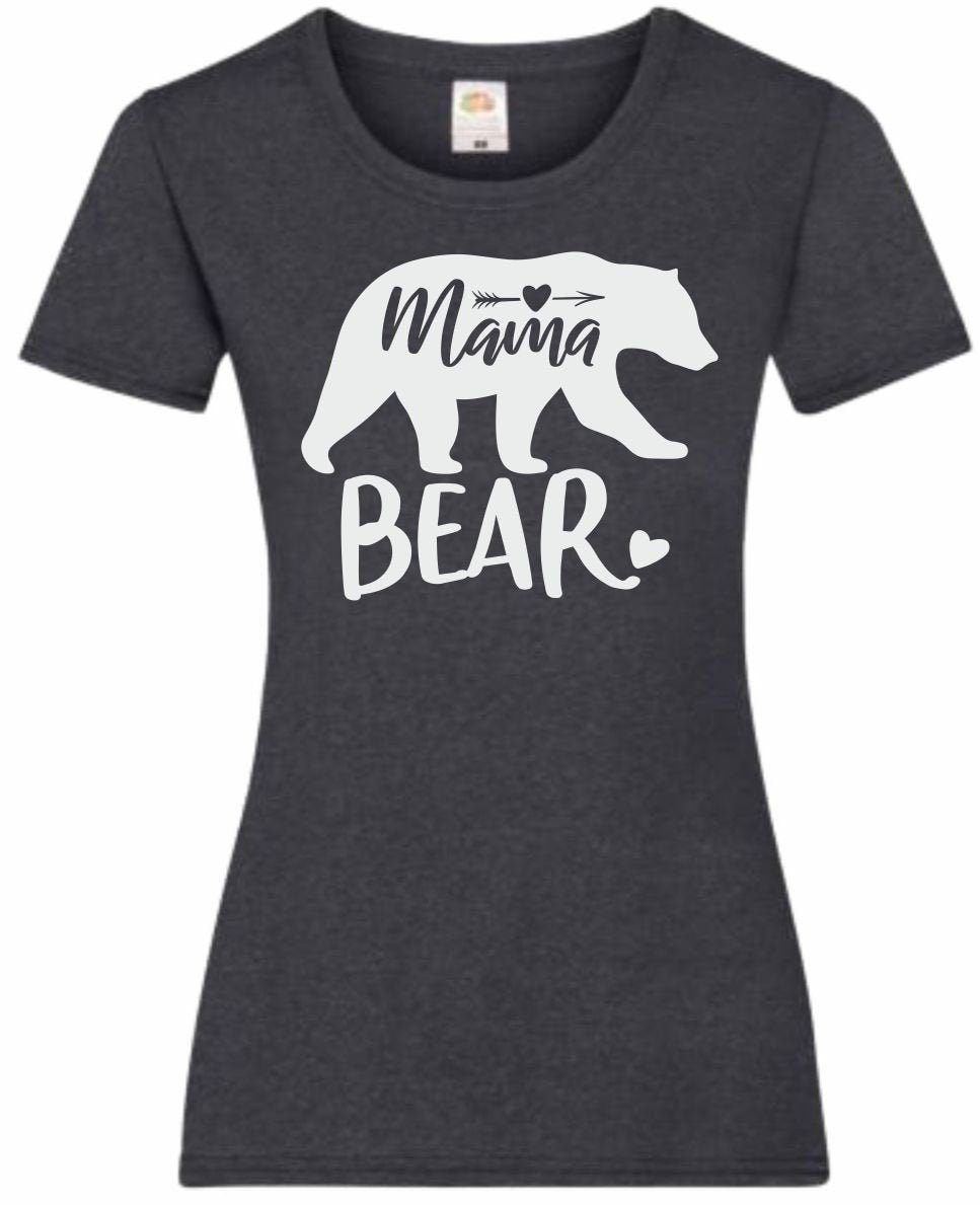 Mothers Day Gifts Gift For Mum Mama Bear Ladyfit Heather T Shirt Gifts For Mum Gifts For Mam Mothers Day Gift Mothers Day Shirt Graphic Tee – Aesthetic Look · Great Gift For Fans