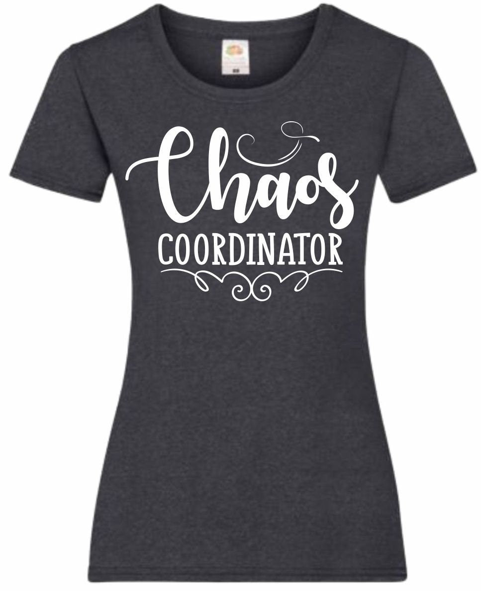 Mothers Day Gifts Gift For Mum Chaos Coordinator Ladyfit Heather TShirt Gifts For Mum Gifts For Mam Mothers Day Gift Mothers Day Tshirt Graphic Tee – Bold Style · Must-Have Style