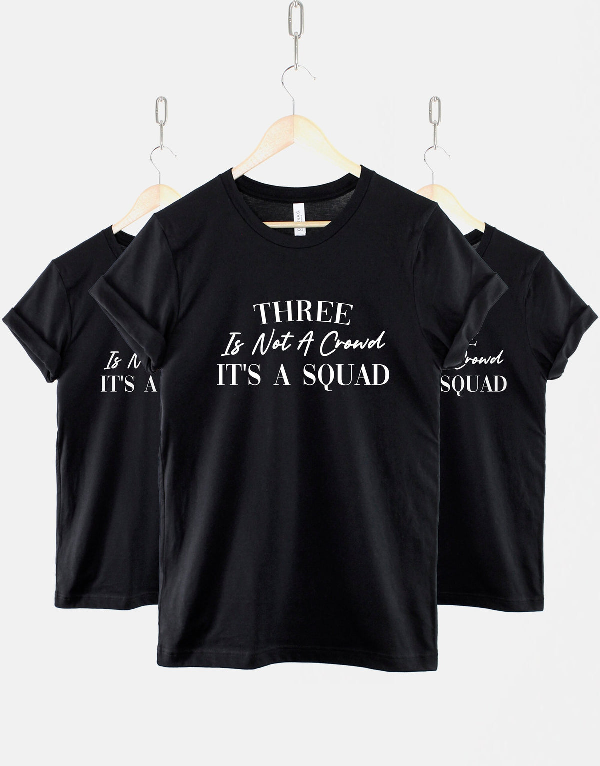 Kids Best Friends Matching TShirt Cute Childrens Three Is Not A Crowd It39s A Squad Best Friends Shirts Graphic Tee – Warm & Stylish · Perfect For Daily Wear