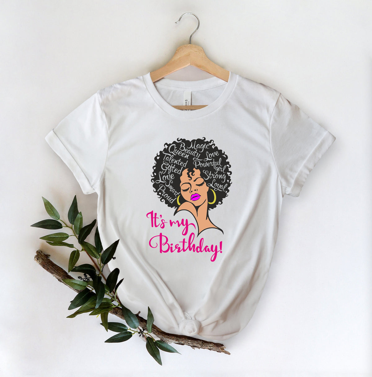 Its my birthday ShirtLady woman face afro puff natural hair ShirtBirthday Shirt Birthday Party Shirt Birthday giftBirthday Gift Shirt Graphic Tee – Fan Favorite · Perfect For Daily Wear