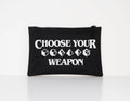DnD Dice Bag Dungeons And Dragons Choose Your Weapon DD Accessory Pouch Tote Bag – Aesthetic Look · Great Gift For Fans