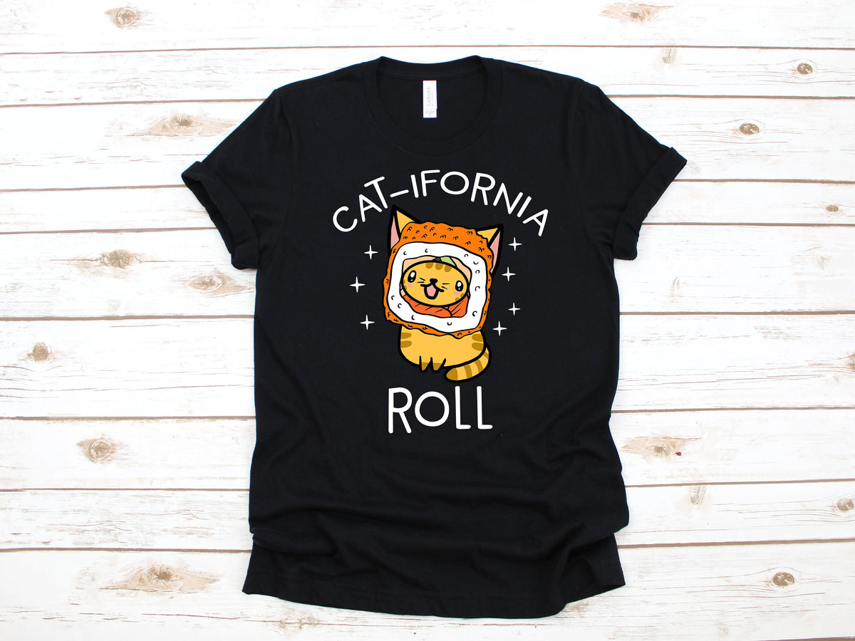 Sushi Cat TShirt Funny Catifornia Roll Tank Top Sushi Pun Hoodie Sweatshirt Long Sleeve Hoodie – Everyday Comfort · Perfect For Daily Wear
