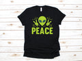 Alien Peace TShirt Extraterrestrial UFO Gift Funny Alien Long Sleeve Conspiracy Hoodie Tank Top Hoodie – Fan Favorite · Trending Graphic Apparel