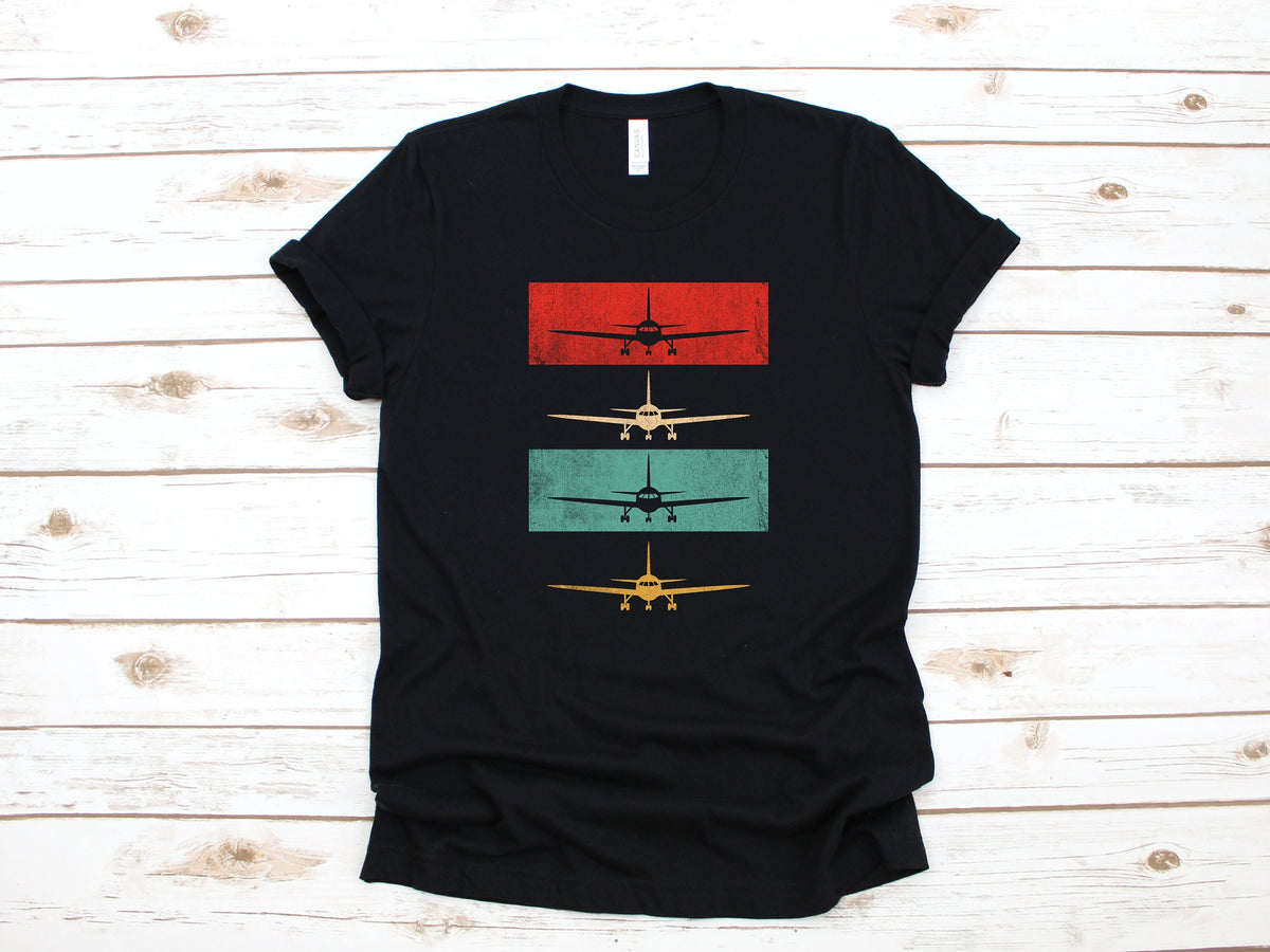 Retro Airplane TShirt Pilot Gift Plane Mechanic TShirt Tank Top Hoodie Sweatshirt Long Sleeve Hoodie – Everyday Comfort · Trending Graphic Apparel
