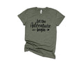 Let the Adventure Begin ShirtCamping ShirtCamping TeeCamping GiftCamper ShirtCamp Squad shirtMatching Friends Camping ShirtRoad Trip Graphic Tee – Bold Style · Trending Graphic Apparel