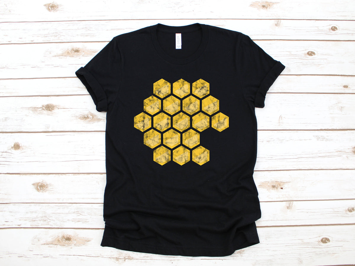 Honeycomb Shirt Vintage Style Beekeeper TShirt Beehive Long Sleeve Cute Bee Sweatshirt Hoodie Tank Top Beekeeping Hoodie – Aesthetic Look · Perfect For Daily Wear